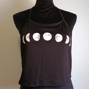 Romwe Moon Phase Halter Top